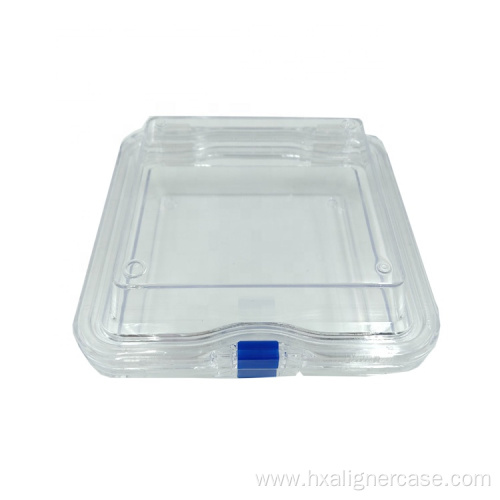 13x13x5cm Elastic Film Transparent Denture Box with Membrane